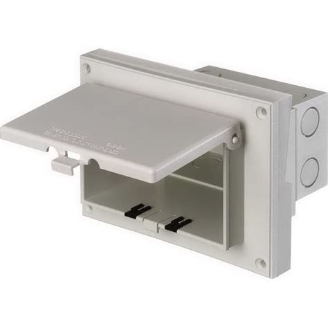 low profile outdoor electrical box|low profile single gang box.